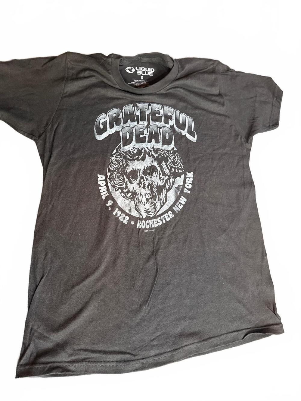 NOSGrateful Dead April 9, 1982 Reprint 2019 Rochester NY Black T-Shirt Size S